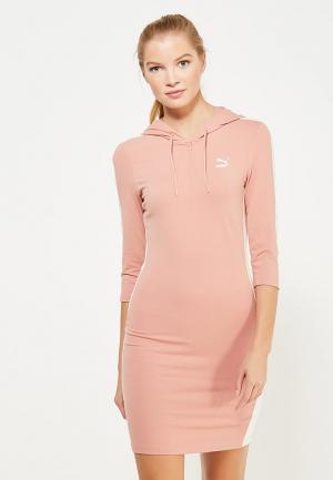 Платье PUMA T7 Dress. Цвет: розовый
