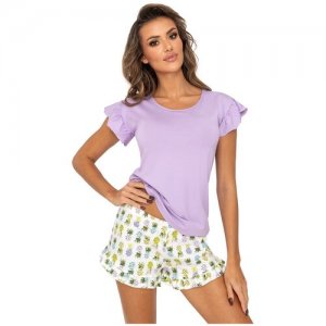 Пижама , размер XL, фиолетовый Donna. Цвет: фиолетовый