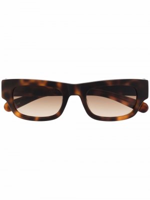 Солнцезащитные очки черепаховой расцветки FLATLIST. Цвет: коричневый