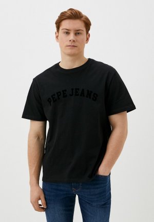 Футболка Pepe Jeans. Цвет: черный