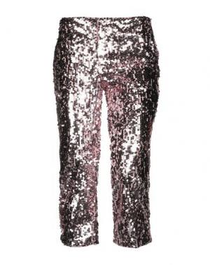 Укороченные брюки GIUDA. Цвет: розовый