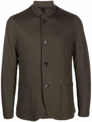 Однобортный шерстяной пиджак Harris Wharf London. Цвет: 609 moos