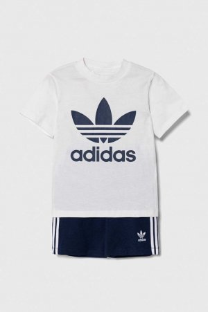 Adidas Originals Хлопковый комплект для малышей, белый