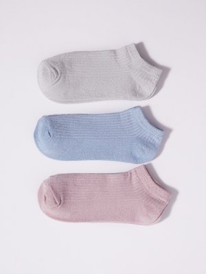 Набор носков (3 пары в комплекте) zolla. Цвет: розовый