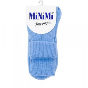 Носки , размер 0 (one size), голубой MiNiMi. Цвет: голубой