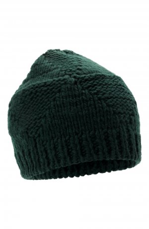 Шерстяная шапка Bottega Veneta. Цвет: зелёный