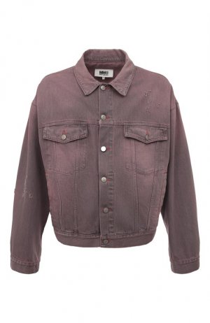 Джинсовая куртка MM6. Цвет: розовый