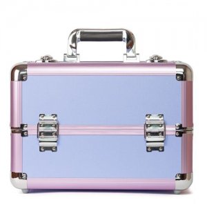 Кейс для визажиста S-7458PU фиолетовый IsmatDecor. Цвет: розовый/фиолетовый