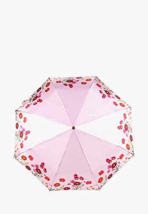 Зонт складной Flioraj. Цвет: розовый