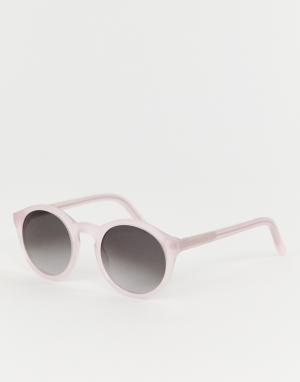 Круглые солнцезащитные очки розового цвета Barstow Monokel Eyewear. Цвет: розовый