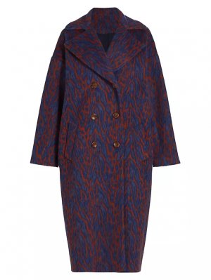Жаккардовое пальто Marianna из смесовой шерсти , цвет ocelot Ulla Johnson