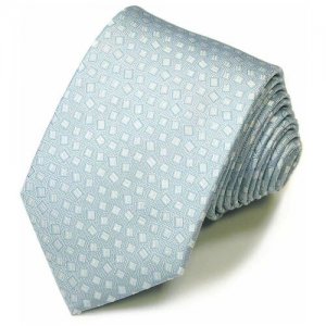 Ментолового цвета жаккардовый шелковый галстук 822555 Laura Biagiotti. Цвет: голубой