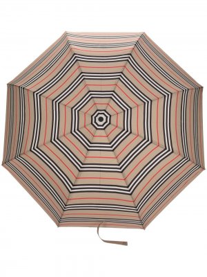 Зонт в полоску Icon Stripe Burberry. Цвет: бежевый