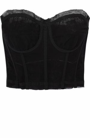 Кружевной корсет-бюстье Dolce & Gabbana. Цвет: черный