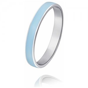Кольцо из серебра,9903573429502-19 RICH LINE. Цвет: голубой/серебристый