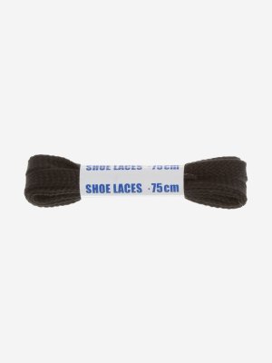 Шнурки черные плоские Sport, 75 см, Черный Woly. Цвет: черный