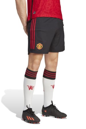 Домашние аутентичные сменные шорты Манчестер Юнайтед на сезон 2023–2024 гг adidas, черный Adidas