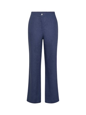 Collection Прямые льняные брюки, синий Koan. Цвет: синий