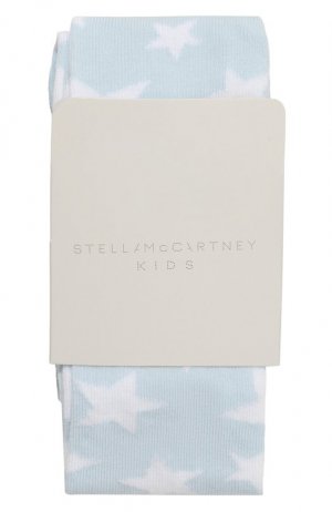 Хлопковые колготки Stella McCartney. Цвет: голубой