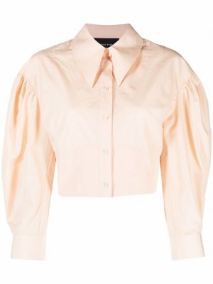 Cropped poplin shirt Simone Rocha. Цвет: бежевый