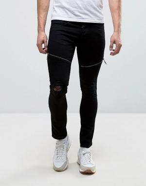 Черные супероблегающие эластичные джинсы Loyalty and Faith Arundel &. Цвет: черный