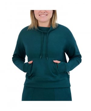Женский флисовый пуловер с кулиской и воротником-воронкой BEARPAW, зеленый Bearpaw