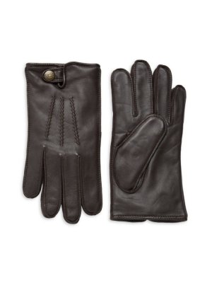 Технические перчатки Mestisse из кожи и искусственного меха Ugg, коричневый UGG