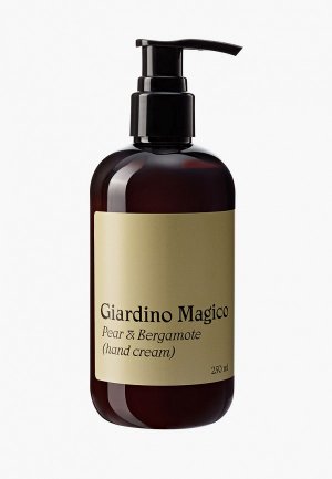 Крем для рук Giardino Magico питательный, груша и бергамот, 250 мл. Цвет: прозрачный