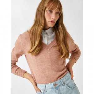 Пуловер , размер L, розовый KOTON. Цвет: розовый