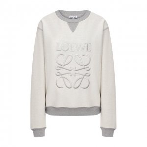 Хлопковый свитшот Loewe. Цвет: серый
