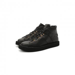 Кожаные ботинки Dolce & Gabbana. Цвет: чёрный