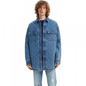 Джинсовая куртка Levis, размер L, синий Levi's. Цвет: синий