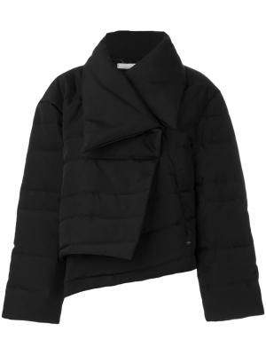 Укороченная дутая куртка Nostra Santissima. Цвет: черный