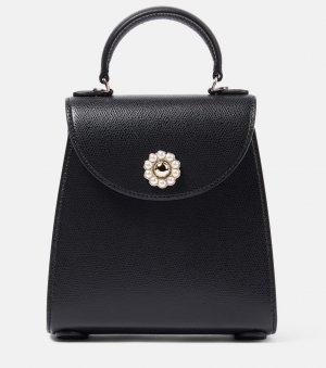 Кожаная сумка-тоут valentine mini , черный Simone Rocha