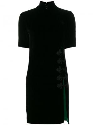 Платье мини с разрезом Beau Souci. Цвет: чёрный